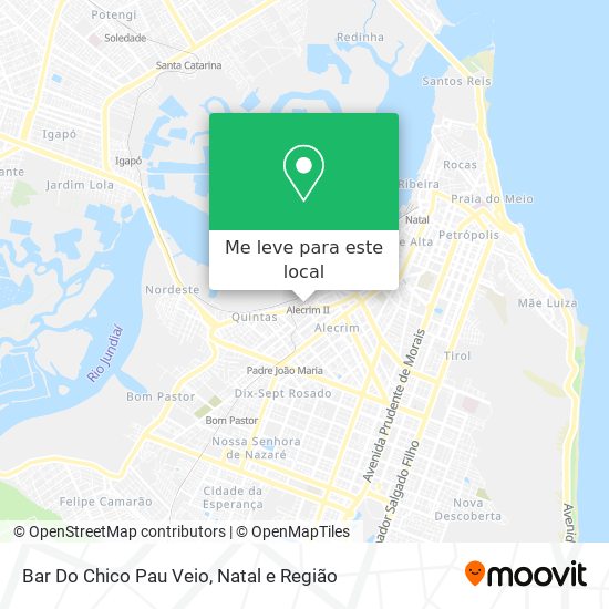 Bar Do Chico Pau Veio mapa