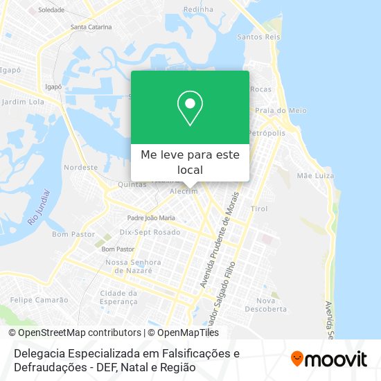 Delegacia Especializada em Falsificações e Defraudações - DEF mapa