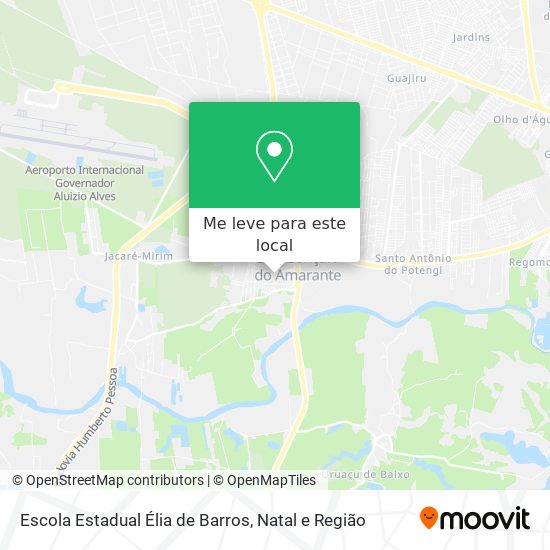 Escola Estadual Élia de Barros mapa