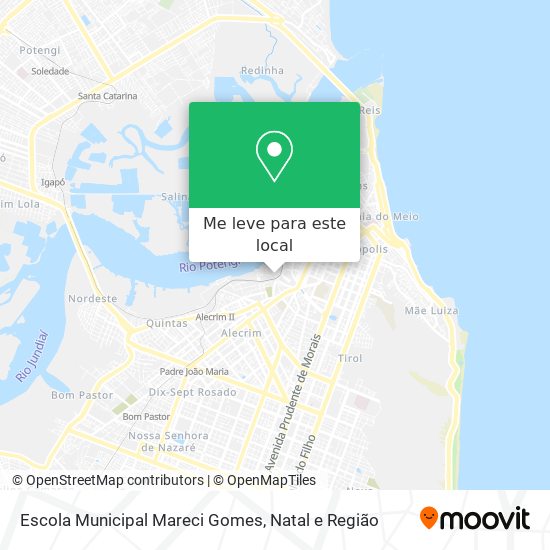 Escola Municipal Mareci Gomes mapa