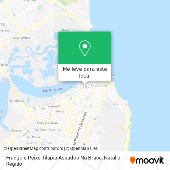 Frango e Peixe Tilapia Assados Na Brasa mapa