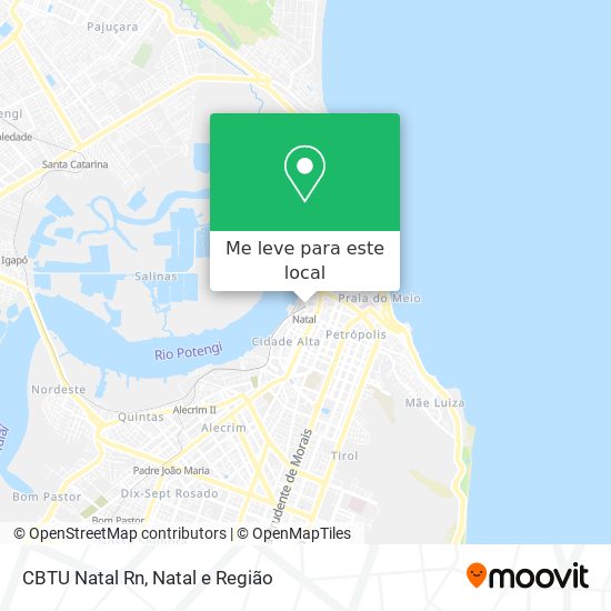 CBTU Natal Rn mapa