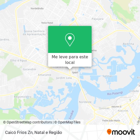 Caicó Frios Zn mapa