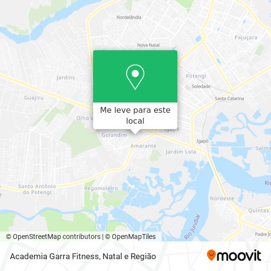 Academia Garra Fitness mapa