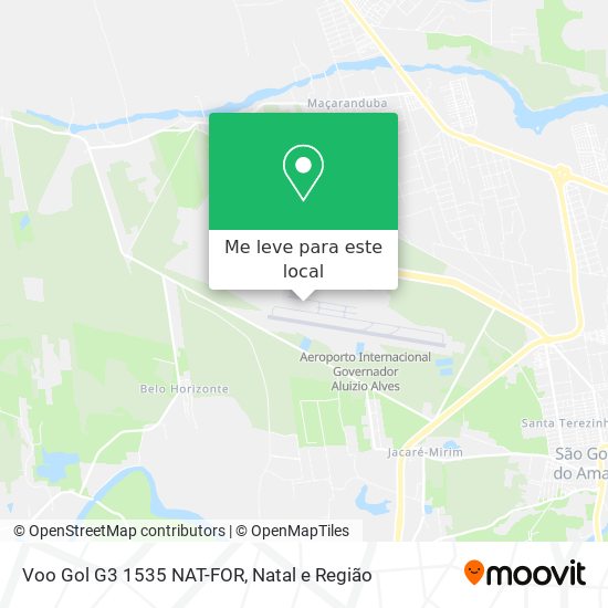 Voo Gol G3  1535 NAT-FOR mapa