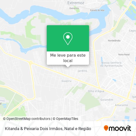 Kitanda & Peixaria Dois Irmãos mapa