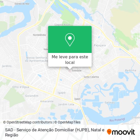 SAD - Serviço de Atenção Domiciliar (HJPB) mapa