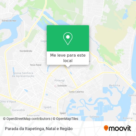 Parada da Itapetinga mapa