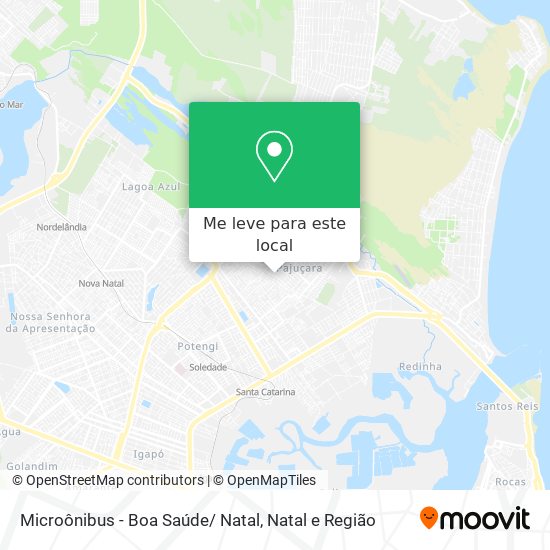 Microônibus - Boa Saúde/ Natal mapa