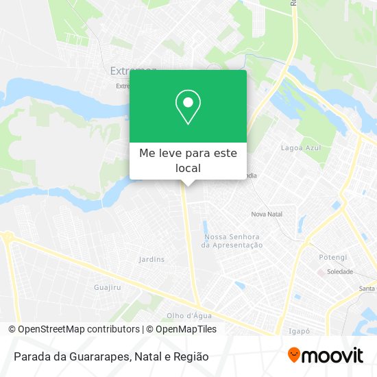 Parada da Guararapes mapa