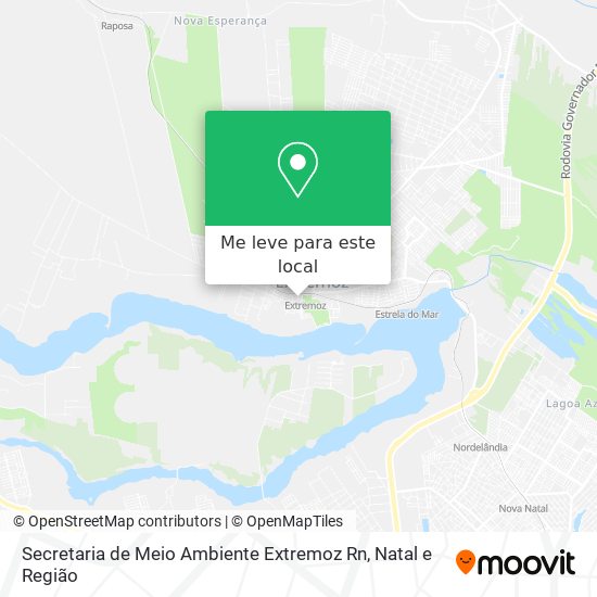 Secretaria de Meio Ambiente Extremoz Rn mapa
