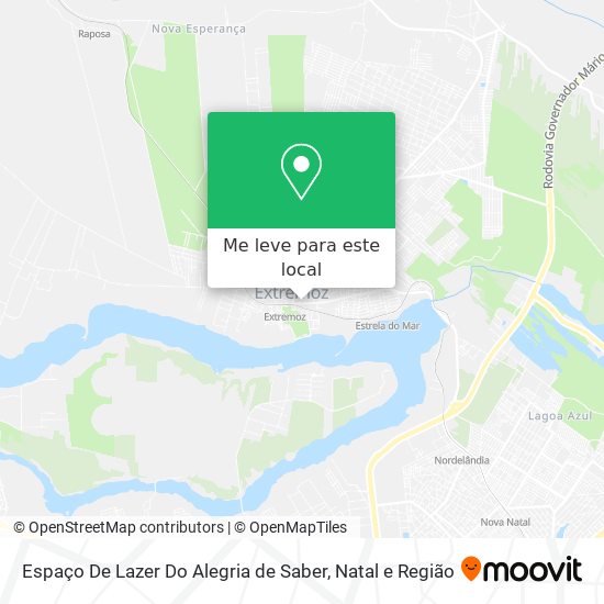 Espaço De Lazer Do Alegria de Saber mapa