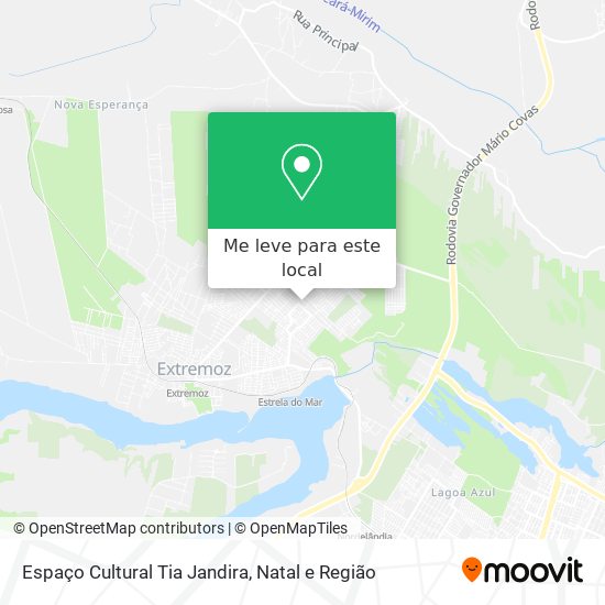 Espaço Cultural Tia Jandira mapa