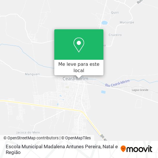 Escola Municipal Madalena Antunes Pereira mapa