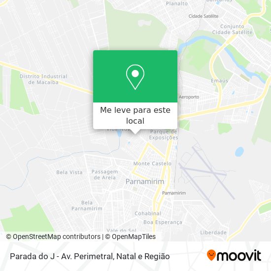 Parada do J - Av. Perimetral mapa