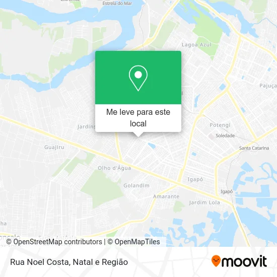 Rua Noel Costa mapa