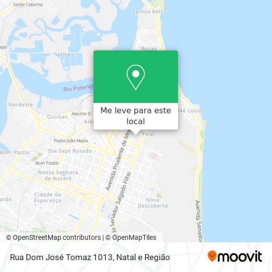 Rua Dom José Tomaz 1013 mapa