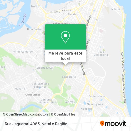 Rua Jaguarari 4985 mapa