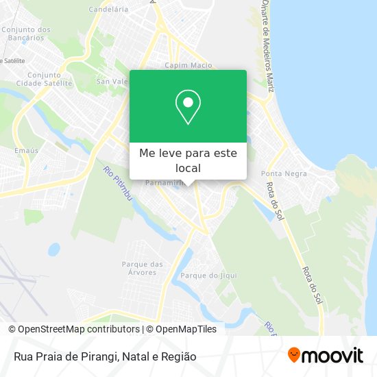 Rua Praia de Pirangi mapa