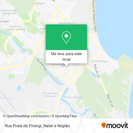 Rua Praia de Pirangi mapa