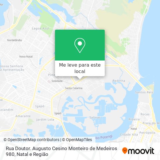 Rua Doutor. Augusto Cesino Monteiro de Medeiros 980 mapa