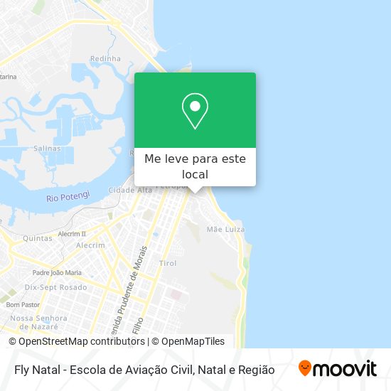Fly Natal - Escola de Aviação Civil mapa