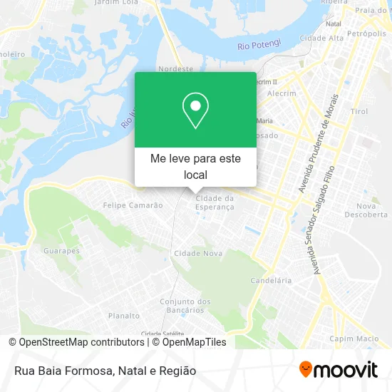 Rua Baia Formosa mapa