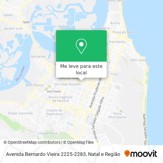 Avenida Bernardo Vieira 2225-2283 mapa
