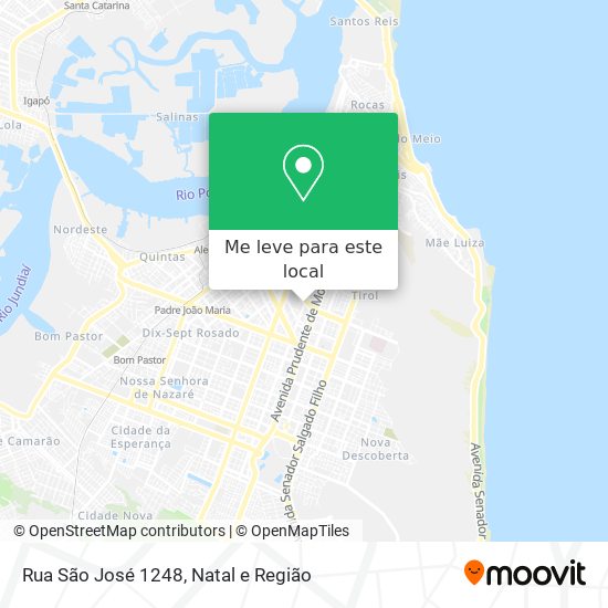 Rua São José 1248 mapa