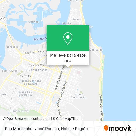 Rua Monsenhor José Paulino mapa