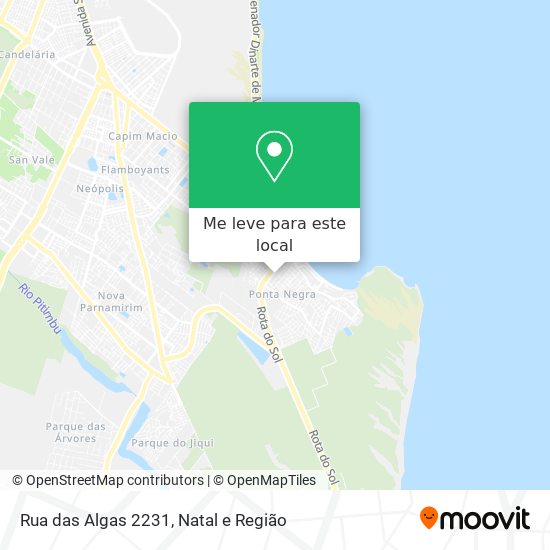 Rua das Algas 2231 mapa