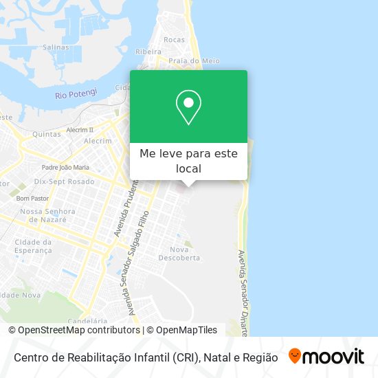 Centro de Reabilitação Infantil (CRI) mapa