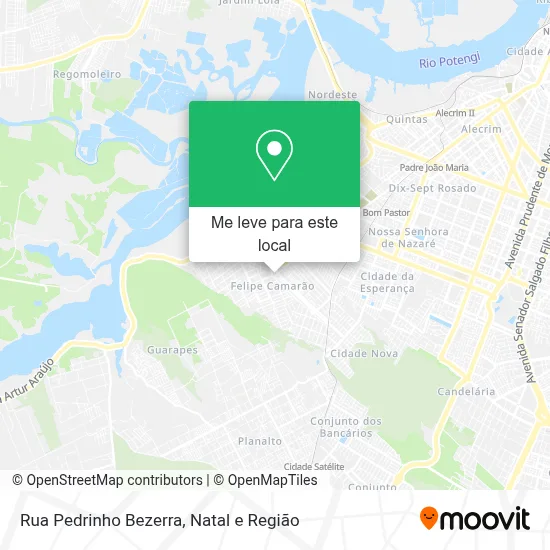 Rua Pedrinho Bezerra mapa