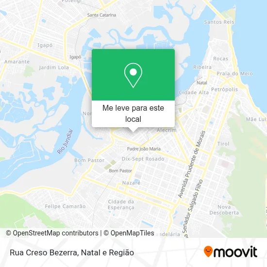 Rua Creso Bezerra mapa
