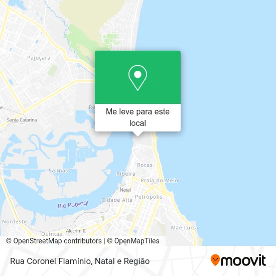 Rua Coronel Flamínio mapa