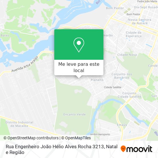 Rua Engenheiro João Hélio Alves Rocha 3213 mapa