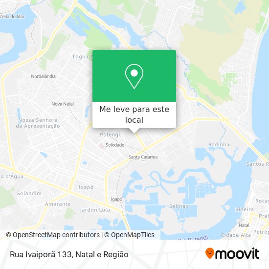Rua Ivaiporã 133 mapa