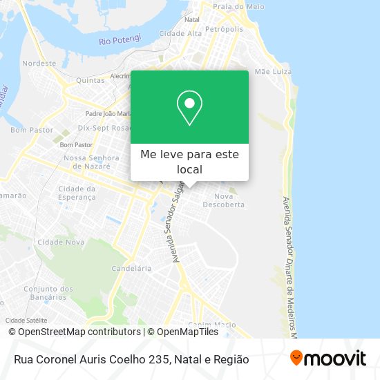 Rua Coronel Auris Coelho 235 mapa