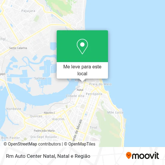 Rm Auto Center Natal mapa
