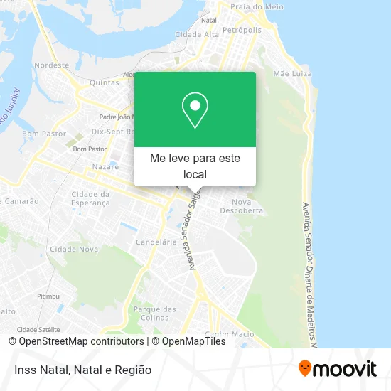 Inss Natal mapa