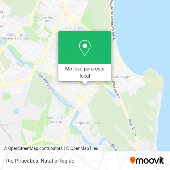 Rio Piracabus mapa