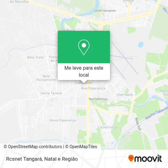 Rcsnet Tangará mapa