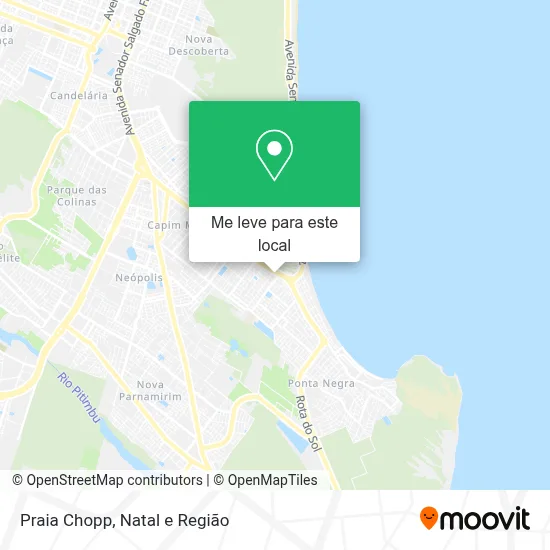 Praia Chopp mapa