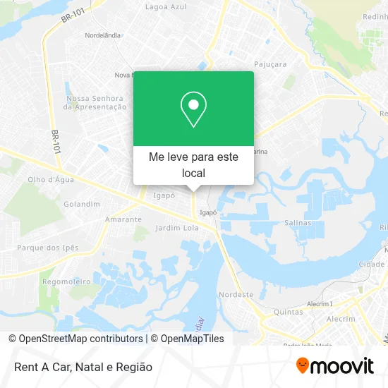 Rent A Car mapa