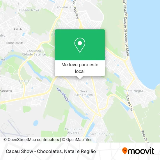 Cacau Show - Chocolates mapa