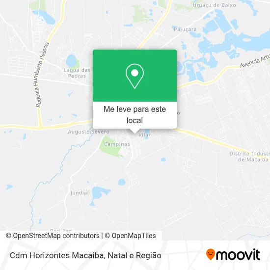 Cdm Horizontes Macaiba mapa