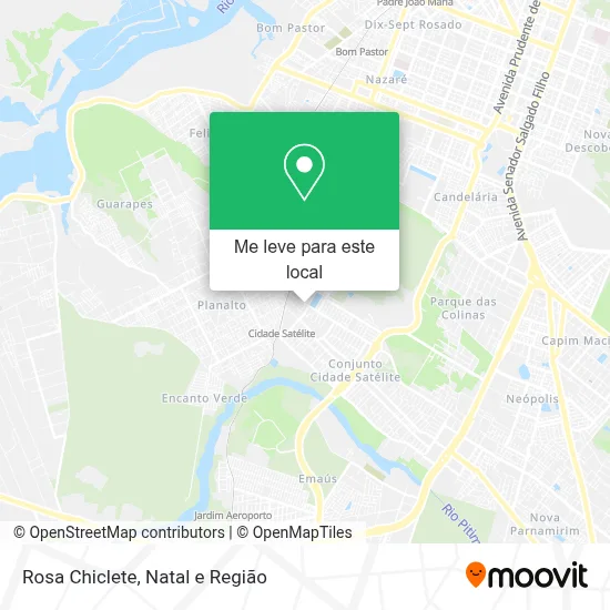 Rosa Chiclete mapa