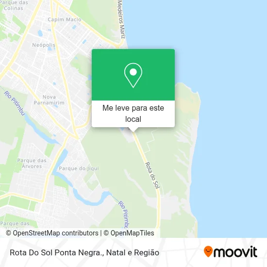 Rota Do Sol Ponta Negra. mapa