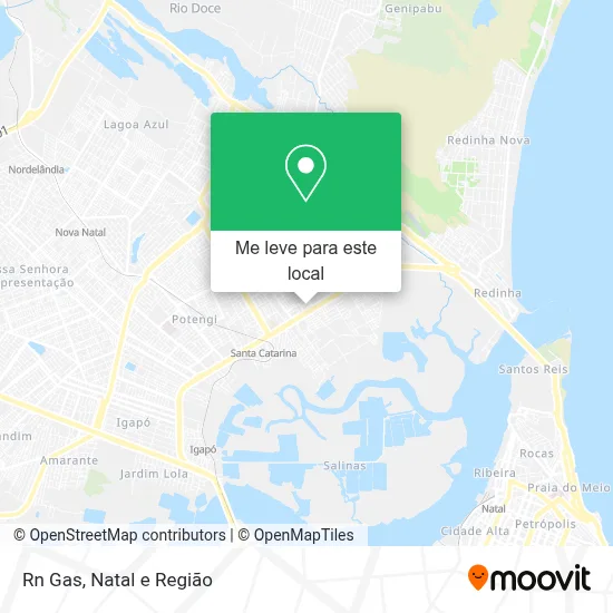 Rn Gas mapa