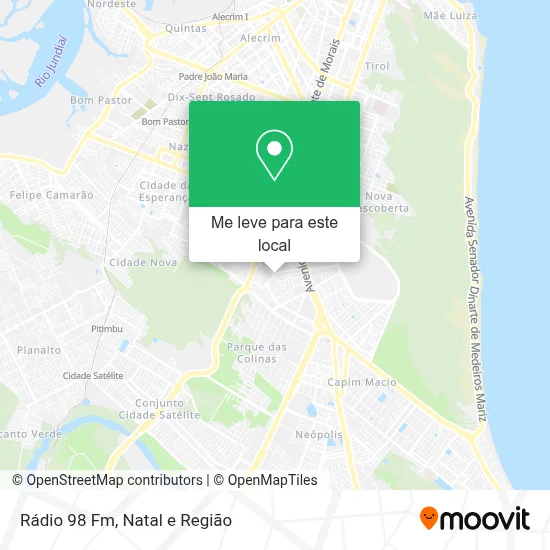 Rádio 98 Fm mapa
